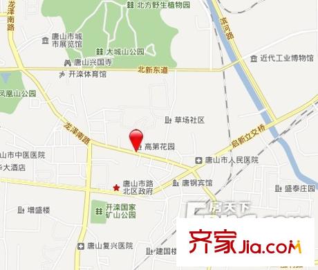 高第花園交通圖