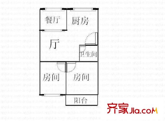 北大公寓 戶型圖