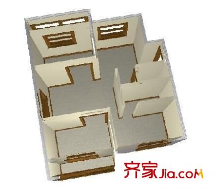 濱海嘉年華琴海灣戶型圖濱海嘉年華-琴海灣 3室 戶型圖 3室2廳2衛(wèi)1廚