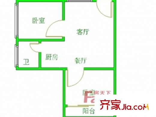 中選新村 2室戶型圖