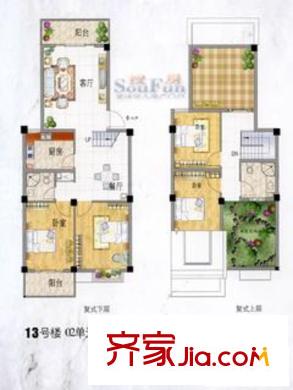 中佳藍(lán)灣 戶型圖