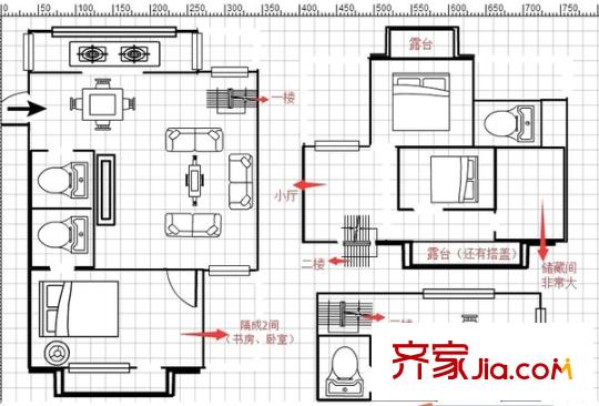 正祥萬升小區(qū)東區(qū) 6室 戶型圖