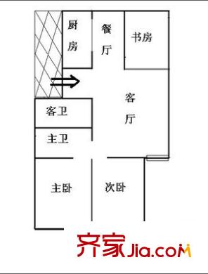 正祥萬升小區(qū)東區(qū)戶型圖萬升東區(qū) 3室 戶型圖 3室2廳2衛(wèi)1廚