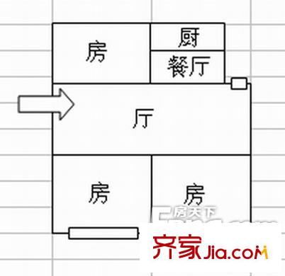 嶼浦新苑 3室 戶型圖
