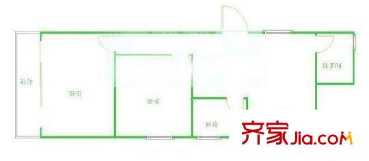 小橋新苑 2室 戶型圖