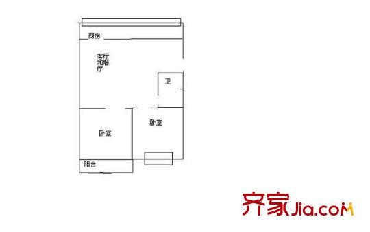 望湖新苑 2室 戶型圖