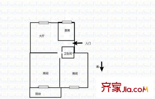 望湖新苑 2室 戶型圖