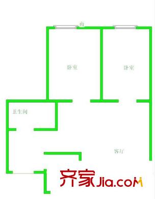 煤醫(yī)里 2室 戶型圖
