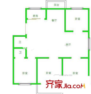 福州 南臺(tái)商都二期 4室戶型圖