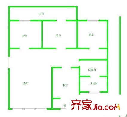 臨江新天地瓊花苑 戶(hù)型圖
