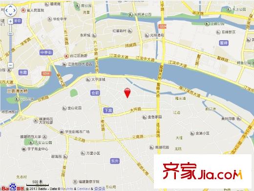 臨江新天地瓊花苑交通圖