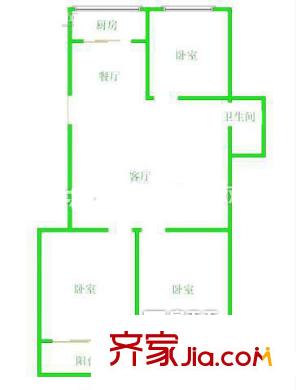 華僑新村 3室 戶型圖