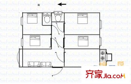 麗景琴園三期 4室 戶型圖