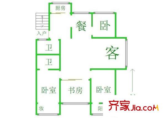 宏裕新村 4室 戶(hù)型圖