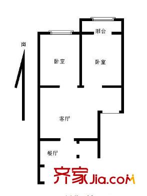 風(fēng)華樓 2室 戶型圖