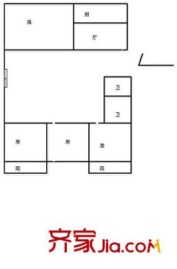 光明城小區(qū) 4室 戶型圖