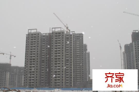 君安景苑外景圖20110227進度：工程已封頂