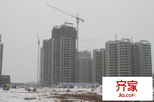 君安景苑外景圖20110227進(jìn)度：工程已封頂