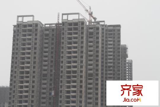 君安景苑外景圖20110227進度：工程已封頂