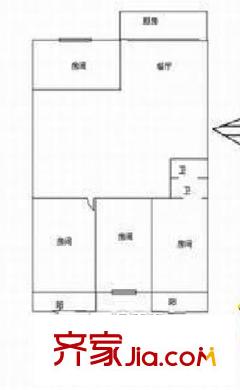 翠湖苑 3室戶型圖