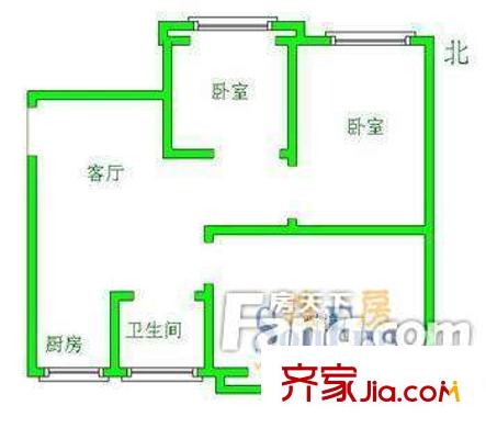 唐山 翔云西里 戶型圖