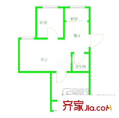 善化新村 2室戶型圖