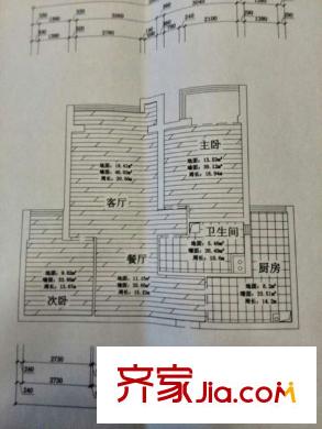 石油家園 戶型圖 2室