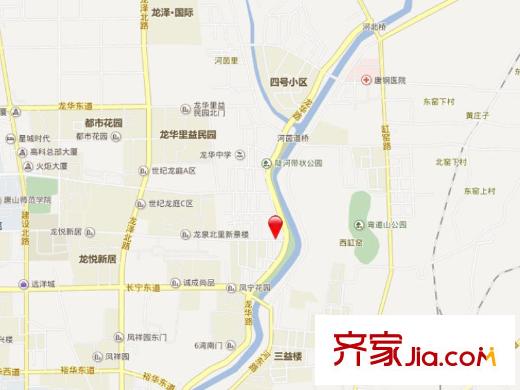 龍泉北里新景樓交通圖 