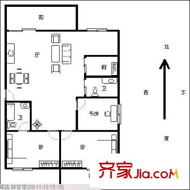 名湖豪門 4室 戶型圖