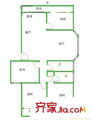梅海園二期 4室 戶型圖
