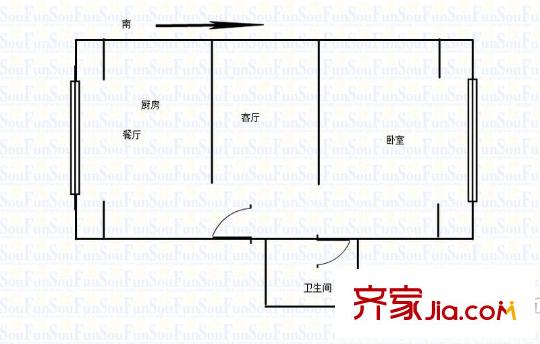 方建樓 一居室