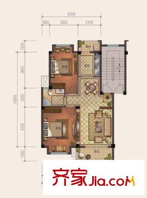 香榭麗都 2室戶型圖