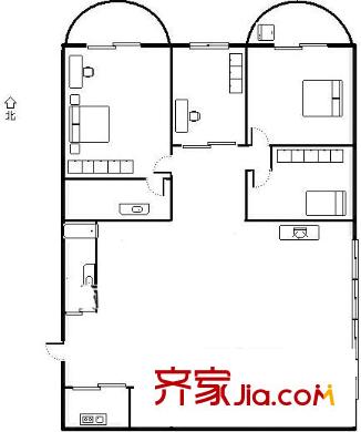 香榭麗都 4室戶型圖