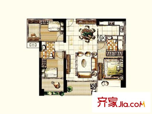 新大陸壹號悅江 戶型圖