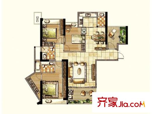 新大陸壹號悅江 戶型圖