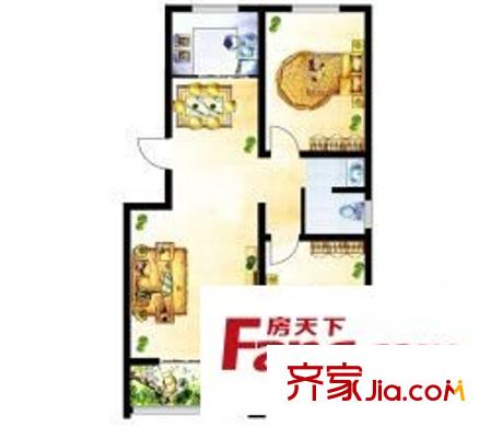 王莊四區(qū) 2室 戶型圖