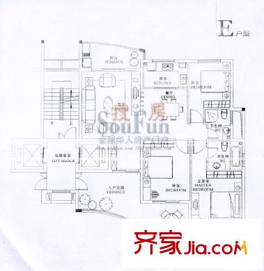 天俊藍(lán)水灣 戶型圖