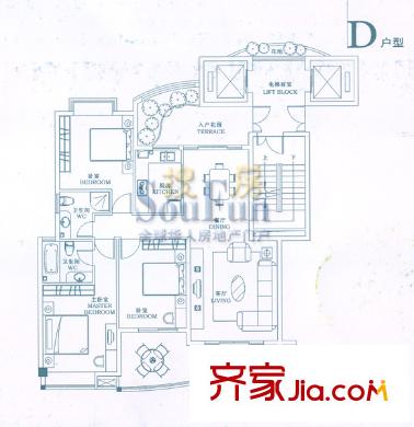 天俊藍(lán)水灣 戶型圖