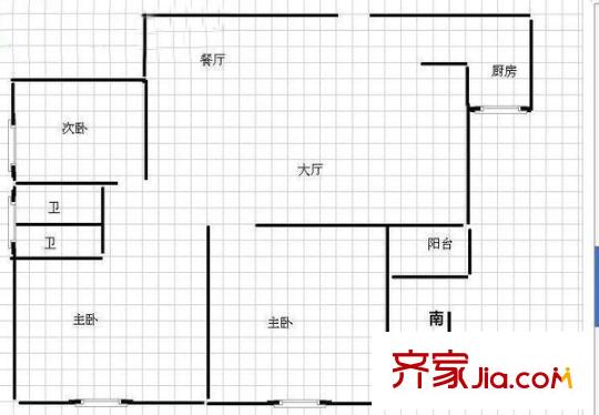 外九彩新村 戶型圖
