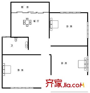 外九彩新村 戶型圖