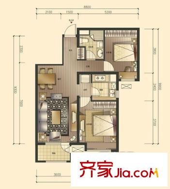 容和景苑戶型圖