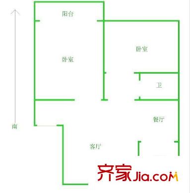 龍源新居 2室 戶型圖