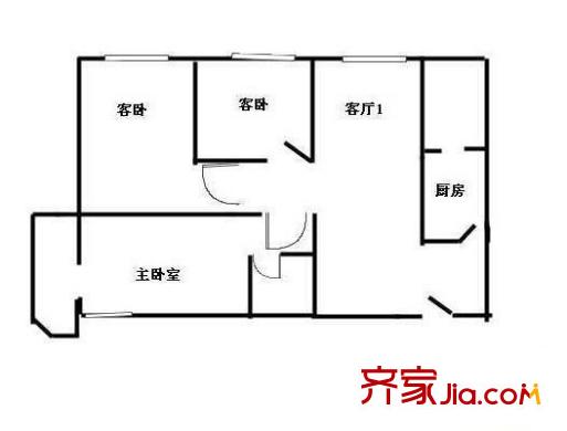 嘉澄小區(qū) 3室 戶型圖