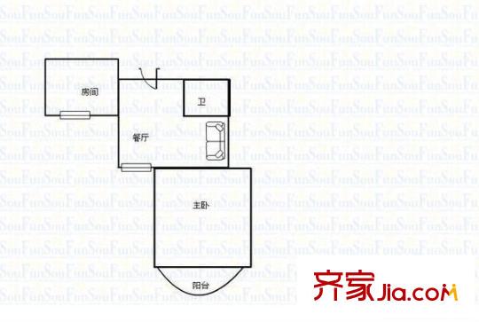洪山橋社區(qū) 2室 戶型圖