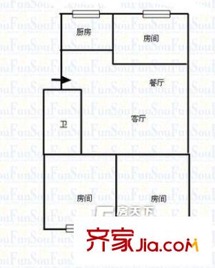 金湖花園 3室戶型圖
