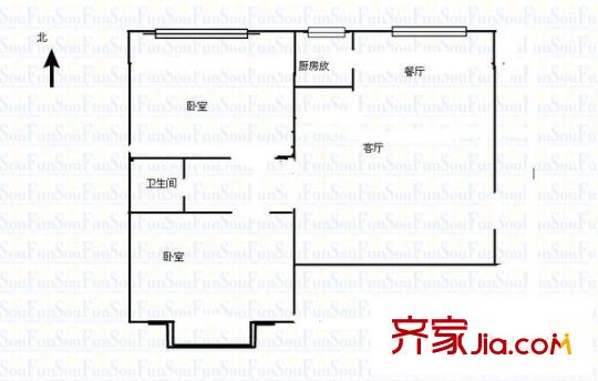 金洋旺座 2室 戶型圖