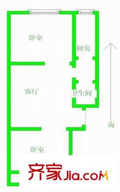 智源里 2室 戶型圖
