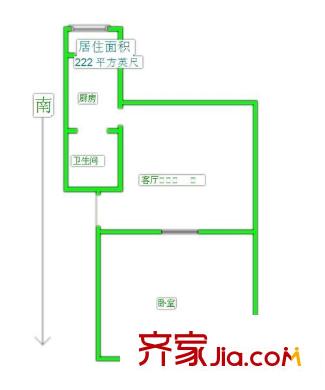 部東里 1室 戶型圖