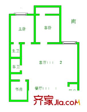 華信花園 3室 戶型圖
