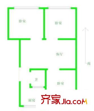 祥豐里 3室 戶型圖